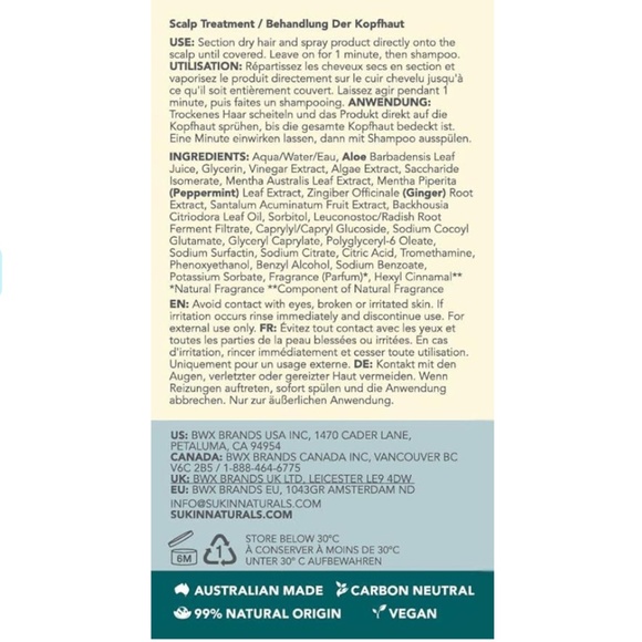 New Sukin Deep Cleanse Purifying Scalp Tonic Haircare Range Removes BuildUp Hair - Picture 3 of 11